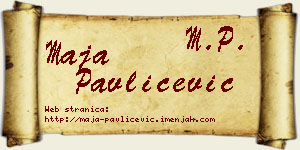 Maja Pavličević vizit kartica